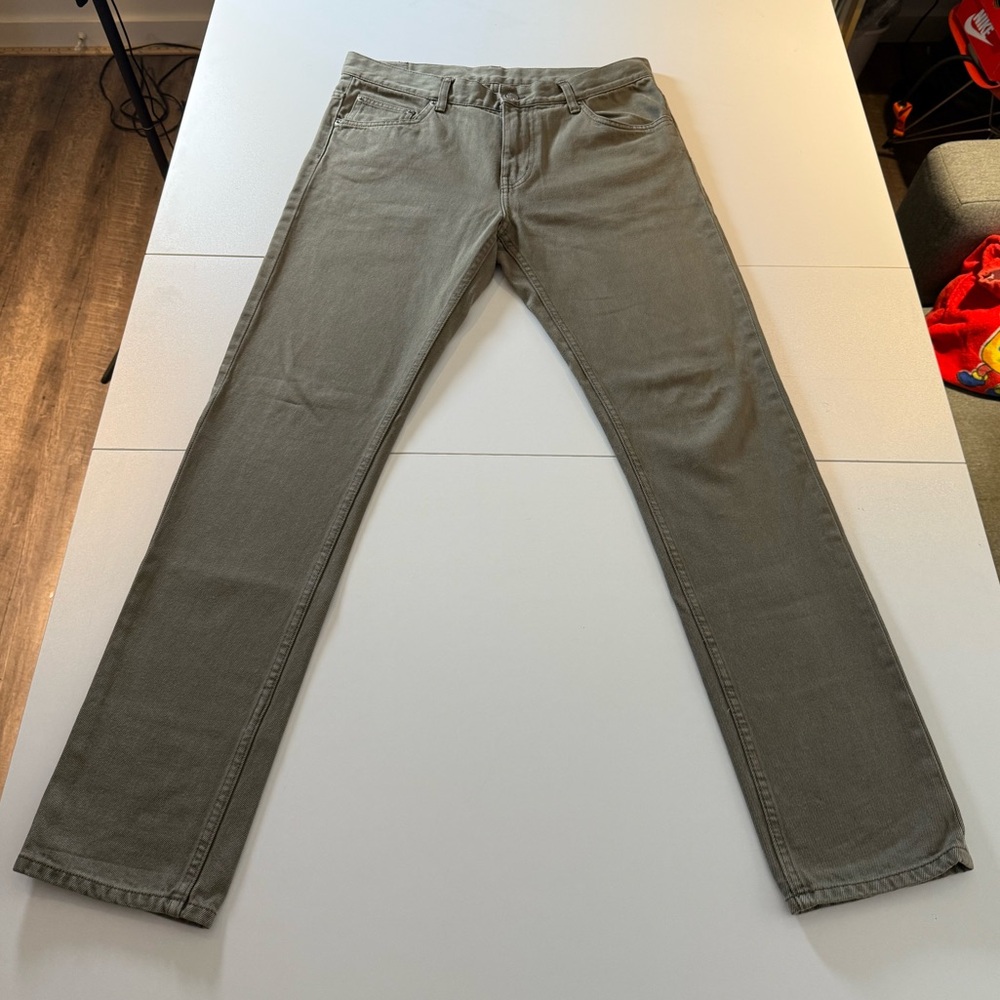 Men's MTWTFSS Light Green Denim Jeans